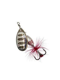 Блесна вращающаяся Savage Gear Rotex Spinner №3 цвет 01 Dirty Silver вес 8 г для ловли окуня, голавля, язя, жереха и щуки