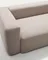 Двухместный диван Blok из бежевой синели, 210 см