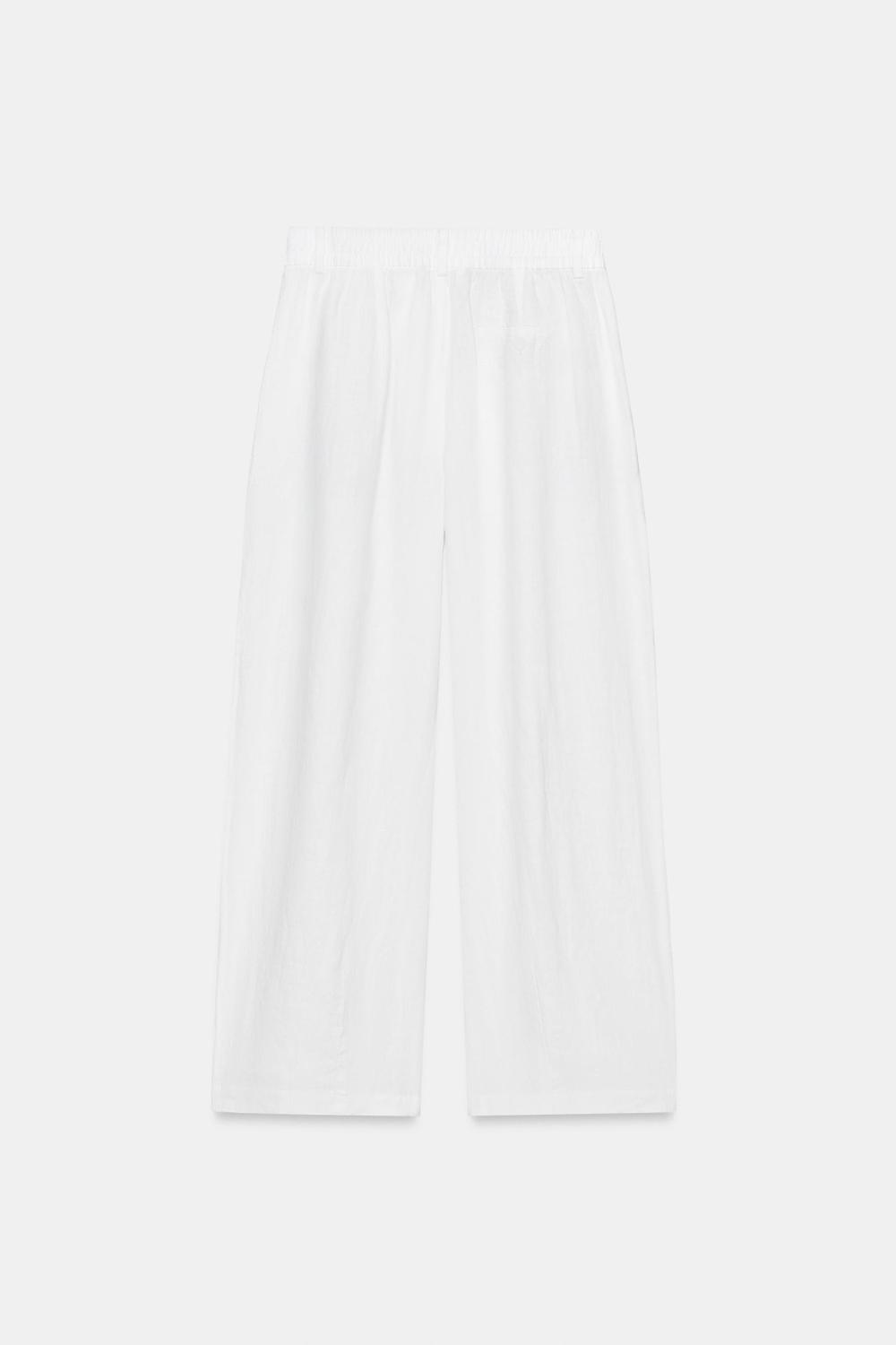БРЮКИ СО СКЛАДКАМИ ИЗ 100% ЛЬНА — ZW COLLECTION — ZARA