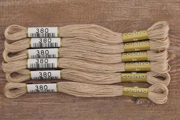 Мулине Lecien Cosmo, цв. 0380 / 6 мот. по 8 метров, в 6 сложений