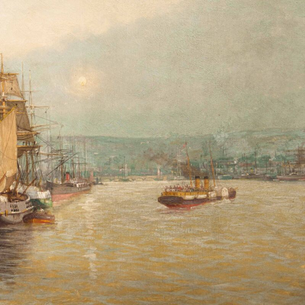 Картина «Bateaux Dans Le Port De Rouen / Лодки в порту Руана»