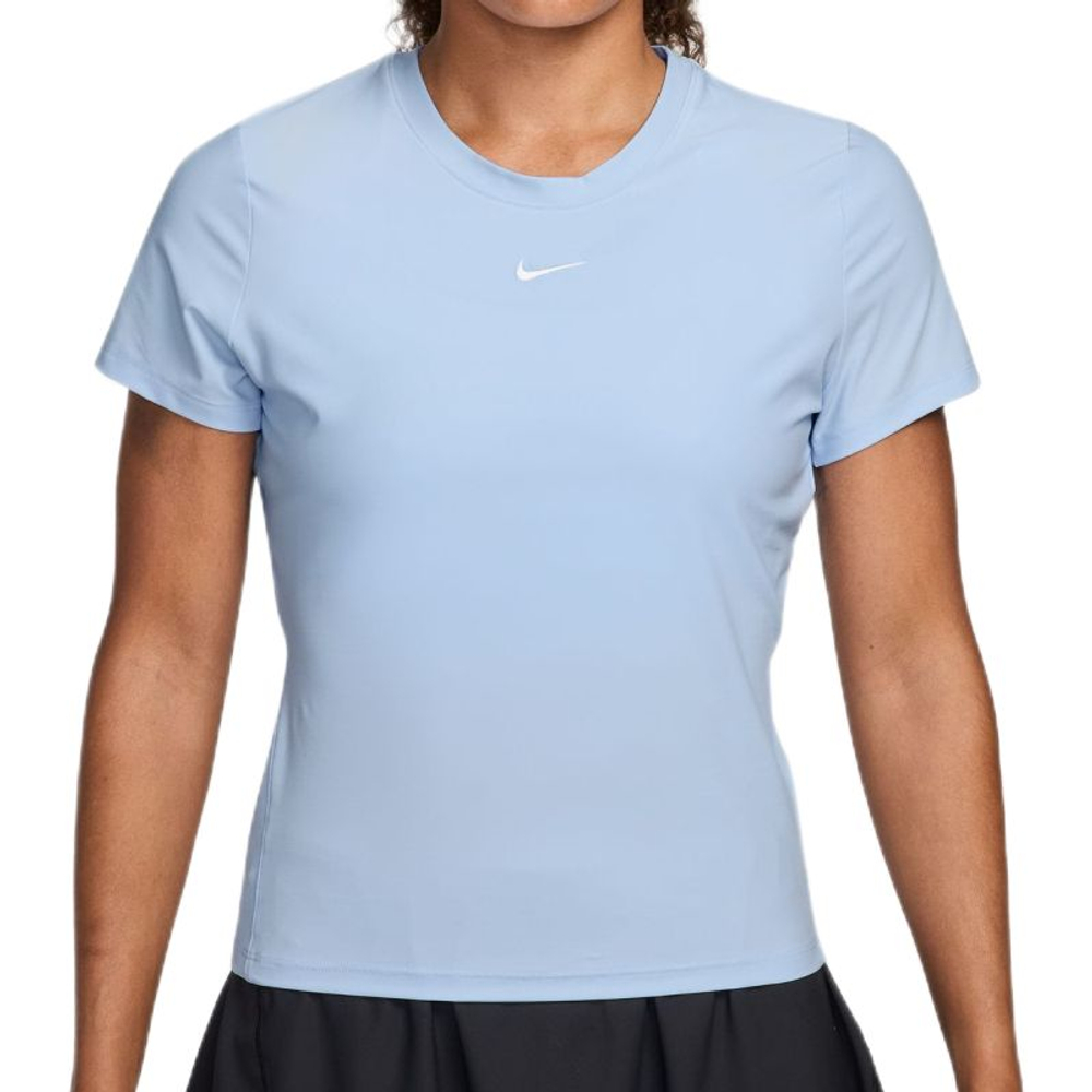 Женская теннисная футболка Nike Victory Dri-Fit Short Sleeve Tennis - hydrogen blue/white
