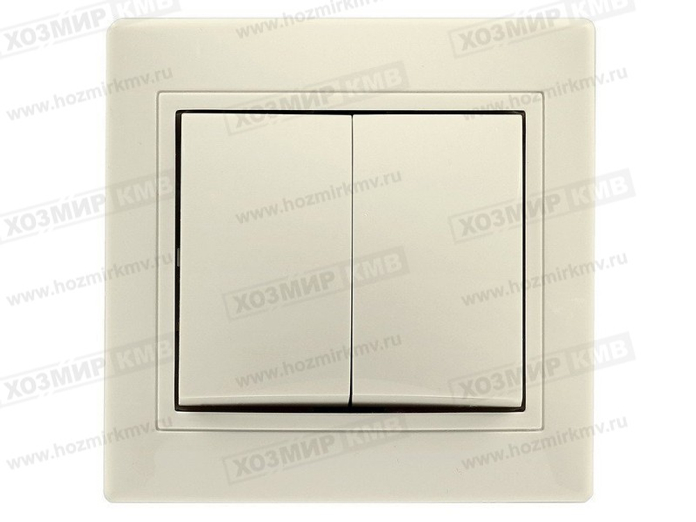 (SBE-01w-10-SW2-0-c) (ВЕНЕРА) выключатель 2кл внутренняя установка белый 10А 250В