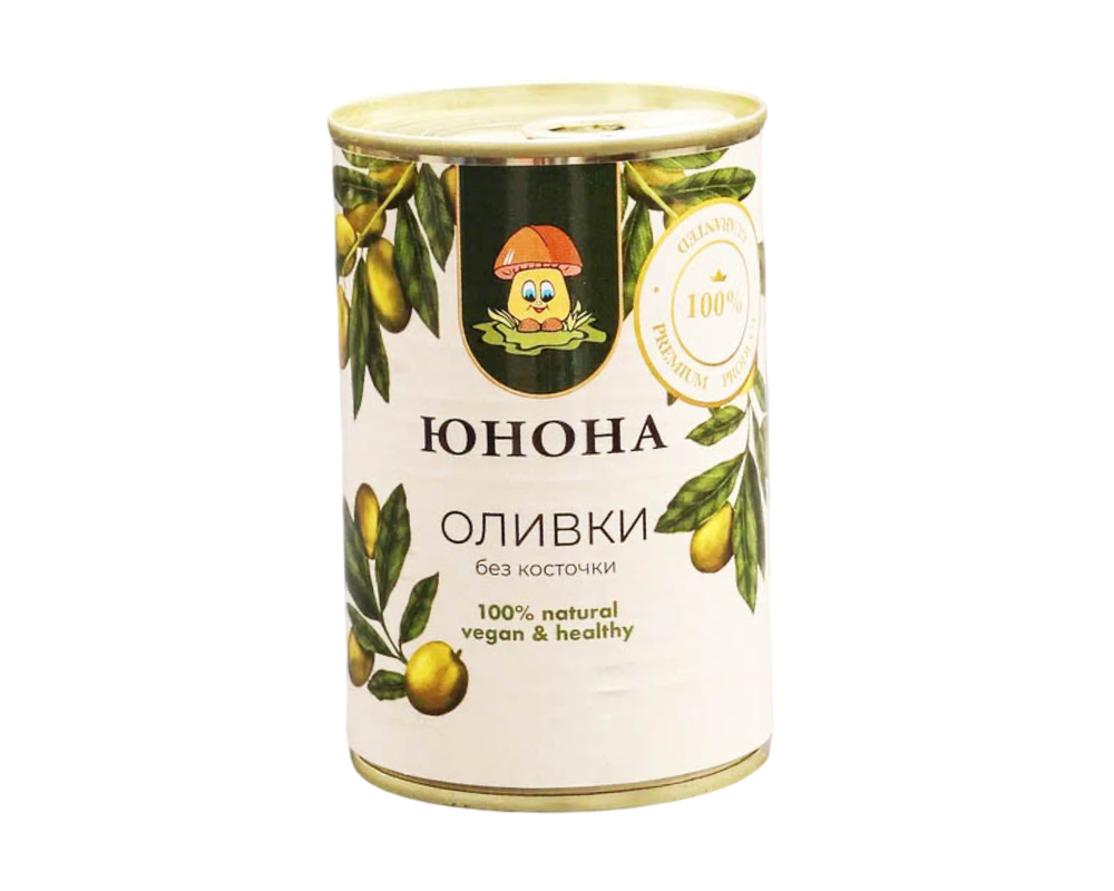Оливки в заливке без косточки 300 г ж/б Юнона