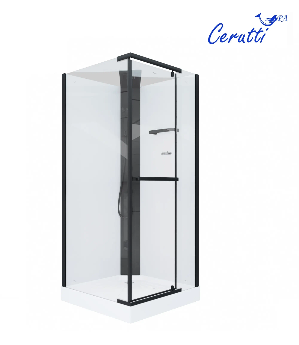 Душевая кабина Ceruttispa (ЧеруттиСпа) MiMi90B, с низким поддоном, 90x90x225