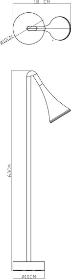 Наземный светильник Bronn A2367PA-1BK Arte Lamp