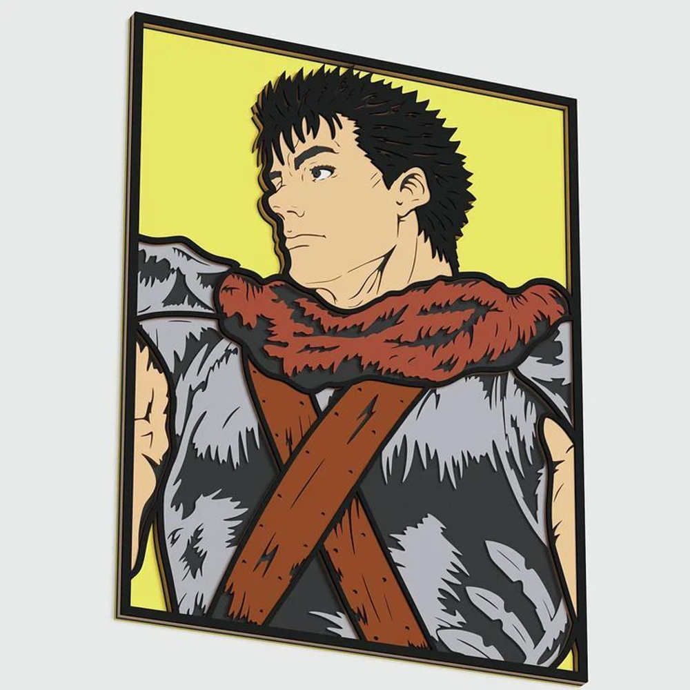 3D Картина по номерам из дерева Гатс, 23x30 см