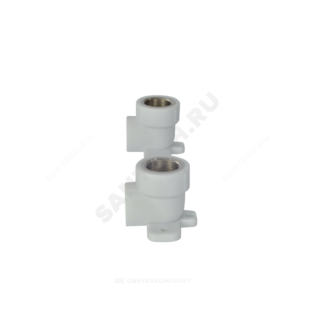 Планка монтажная PP-R белая Дн 25х3/4" ВР под смеситель с водорозетками PRO VALFEX 10124325-PRO