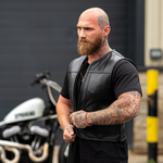 Жилет Leather Nomad Cut Black BOBHEAD