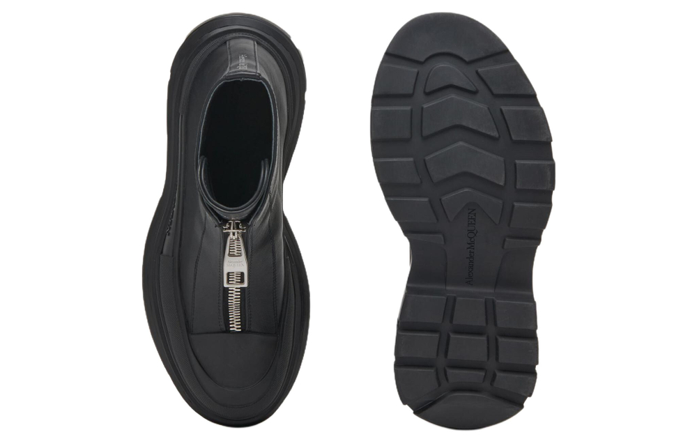 Alexander McQueen Tread Slick Zip Detailed Boots Women"s