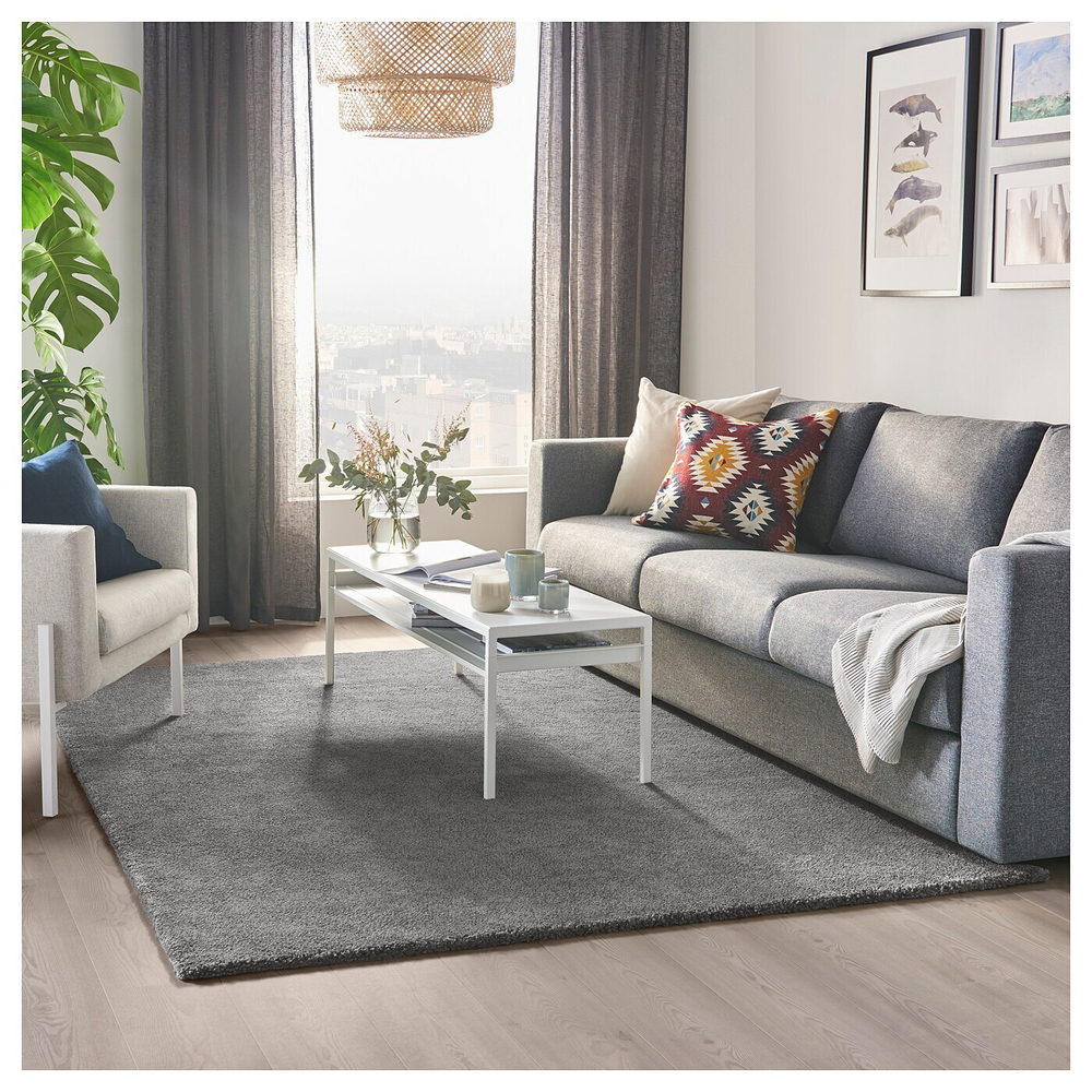 Ковер IKEA STOENSE (СТОЕНС), Серый, 170х240 см