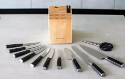 KitchenAid Набор из 10 ножей + ножницы в блоке с точилкой Gourmet EAN 5057982000745