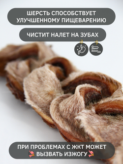 Говяжья кожа (шкура), косичка — лакомство для собак