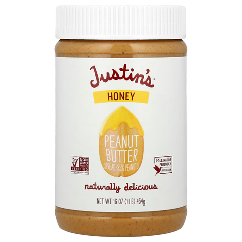Justin's Nut Butter, Арахисовое масло с медом, 16 унций (454 г)