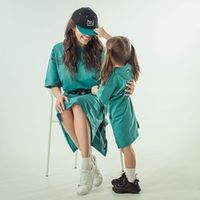 Платье-футболка оверсайз "Вb team" Аквамарин женское