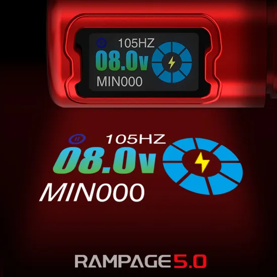 INKIN Rampage "5.0 Blazing Red" by Ez Tattoo - беспроводная тату машинка I'Kin (INKin)