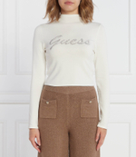 Блузка RHINESTONE LOGO GUESS - белый(W3BR07 Z2YK2)