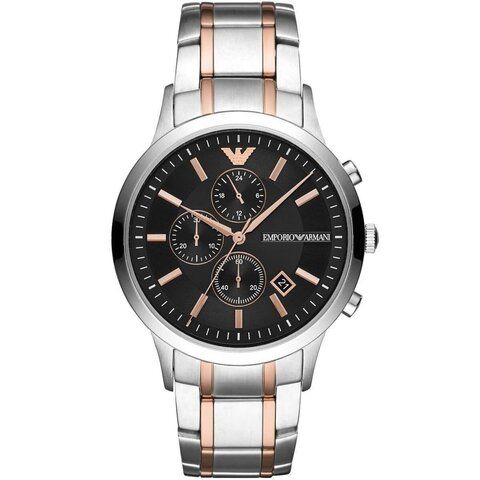 Наручные часы EMPORIO ARMANI Renato AR11165 с хронографом, серебристо-золотистый