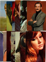 №126 Открытки Артисты и актёры СССР 1970–1980-е г. 25 штук. Цветные, чистые, без повторов