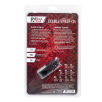 Черный страпон 15см на ремнях с вагинальной пробкой ToyFa Black&Red 901410-5