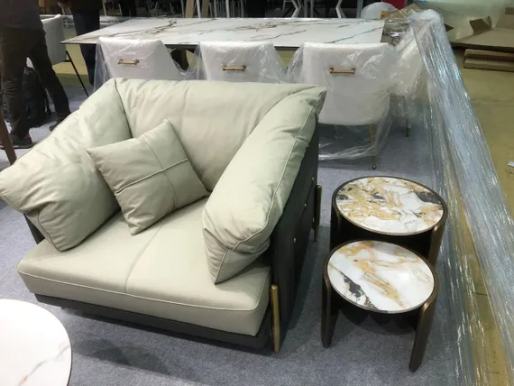 Журнальный столик Savoy Ø45х45 см, белая керамика