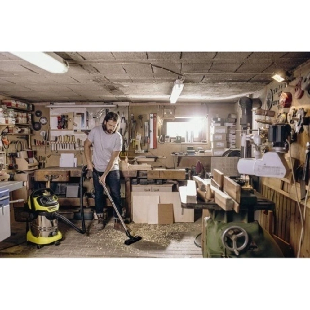 Строительный пылесос Karcher WD 6 P S V-30/6/22/T 1300Вт (уборка: сухая/сбор воды) желтый