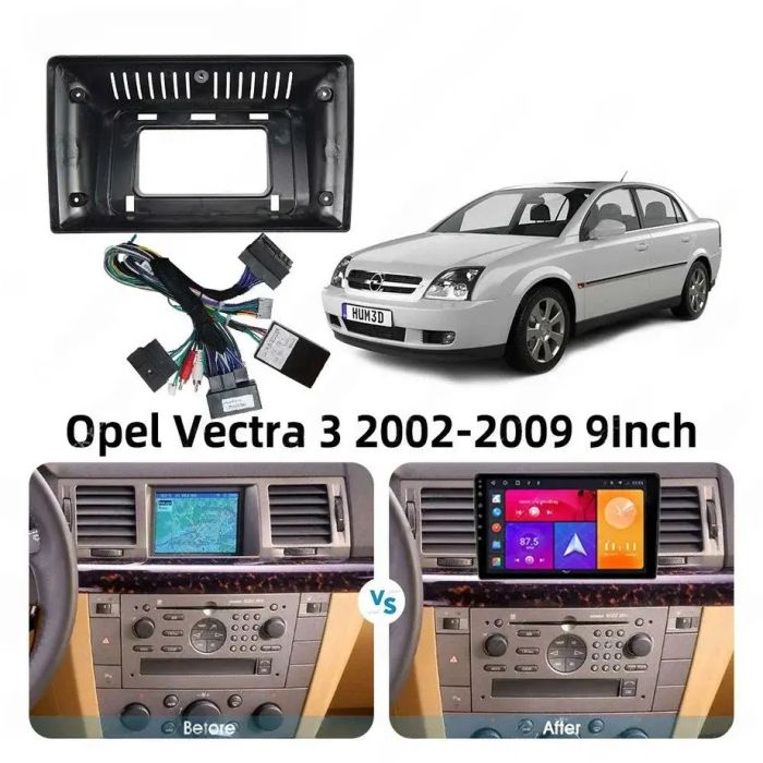 Магнитола для Opel Vectra 2002-2008 - Kuberg SF-9312 QLed+2K, Android 12, Быстрая, CarPlay, 4G SIM-слот