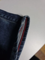 Мужские джинсы Tommy Hilfiger, темно-синие, с потертостями, размер 46 