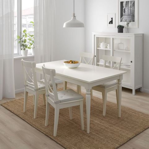 Подушка на стул IKEA JUSTINA (ЮСТИНА), Экрю, 35 / 42х40х4 см