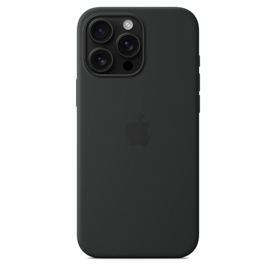 Силиконовый чехол Apple для iPhone 16 Pro с MagSafe черный