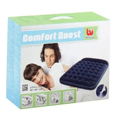 Матрас надувной Air Mattress Full,191*137*28 см,встроенный ножной насос,Bestway (67225)