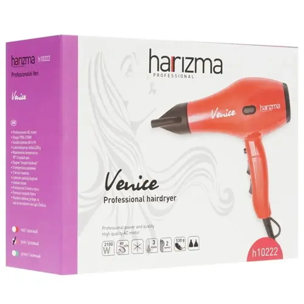 Фен профессиональный harizma Venice 2100 Вт (h10222-05) - 7