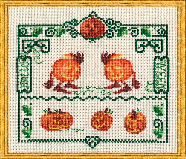 Набор для вышивания нитками Nimue, Halloween (Хэллоуин), 14х13 см