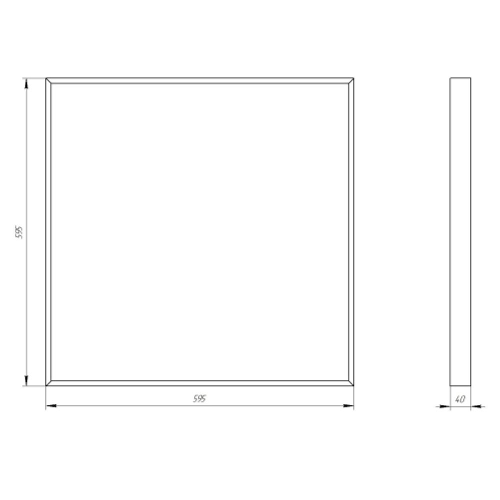 Светильник светодиодный ЭРА SPO-910-2-65K-045 45Вт 6500К 4725Лм 595x595x40 микропризма | Офисные Светильники Россия