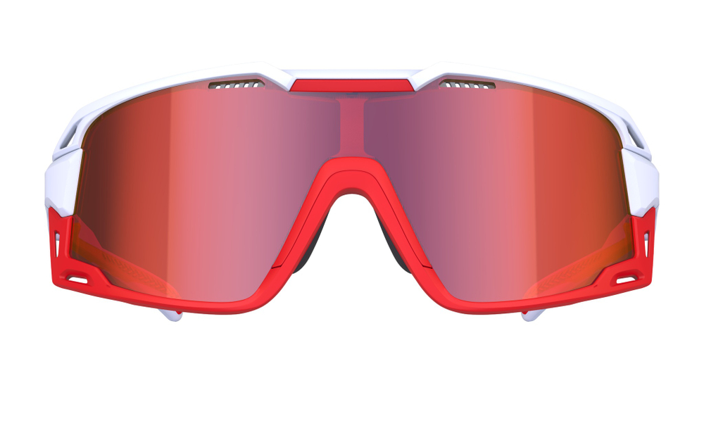 Спортивные очки 720armour Flash / Matte Ferrari Red / Glossy White Temple / HC Red Black / Cylinder Lens