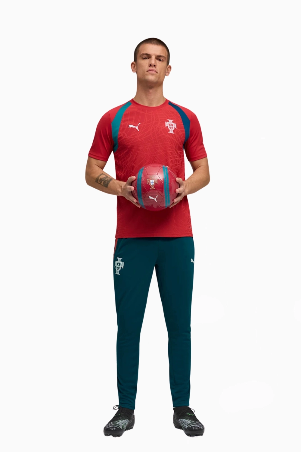 Штаны Puma Portugal 2026 Training - зеленый