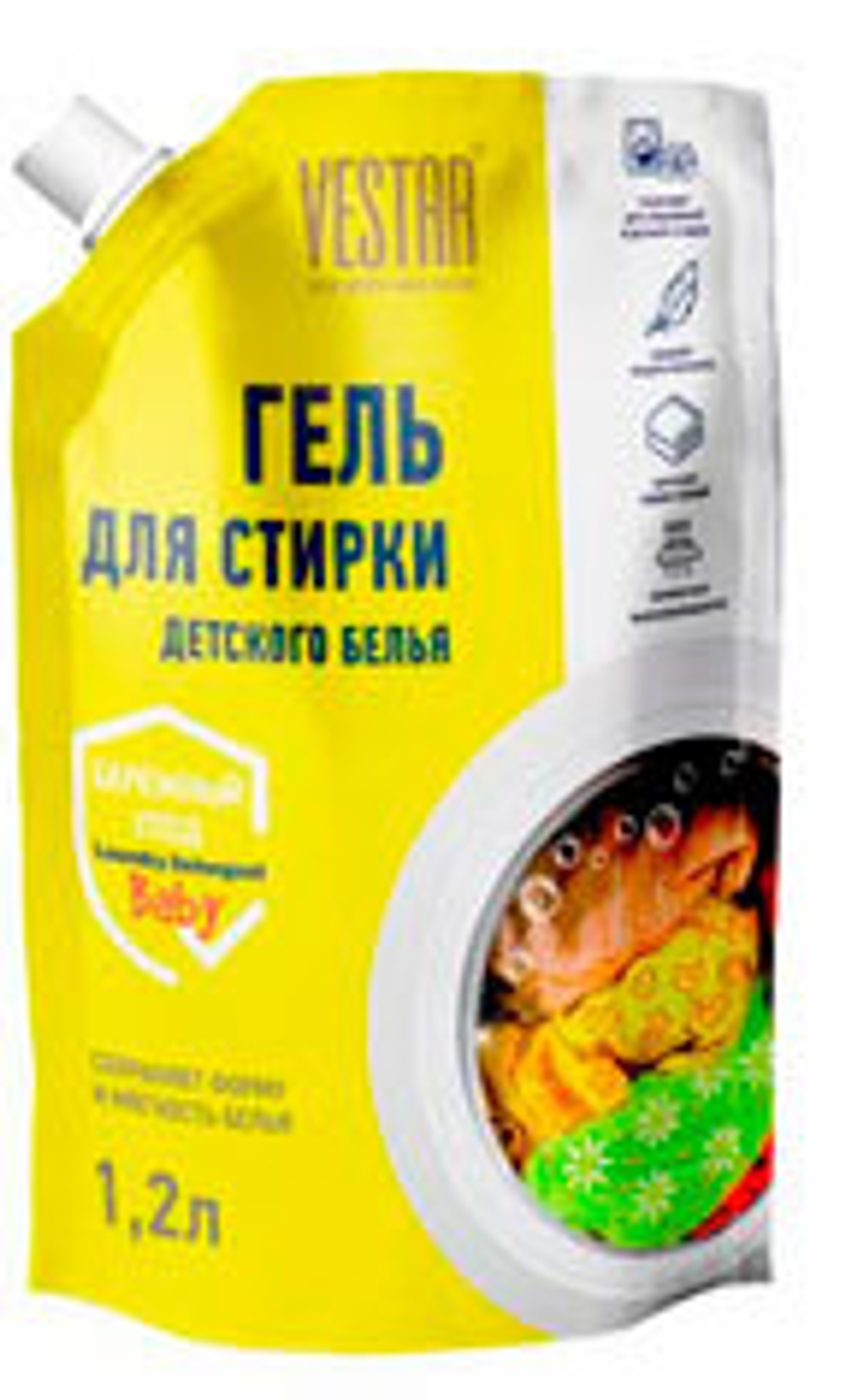 Гель для стирки детский Vestar для Детского белья дой-пак 1,2 л