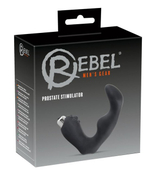 Вибромассажер простаты эргономичной L-формы Prostate Vibrator by Rebel (Цвет: черный)