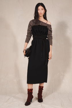 ZARA ОДНОТОННЫЕ НОСКИ С ПАЙЕТКАМИ - LIMITED EDITION, КРАСНЫЙ