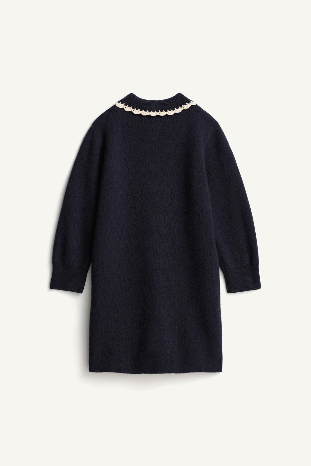 ZARA ПЛАТЬЕ С КРУЖЕВОМ - LIMITED EDITION, ТЕМНО-СИНИЙ