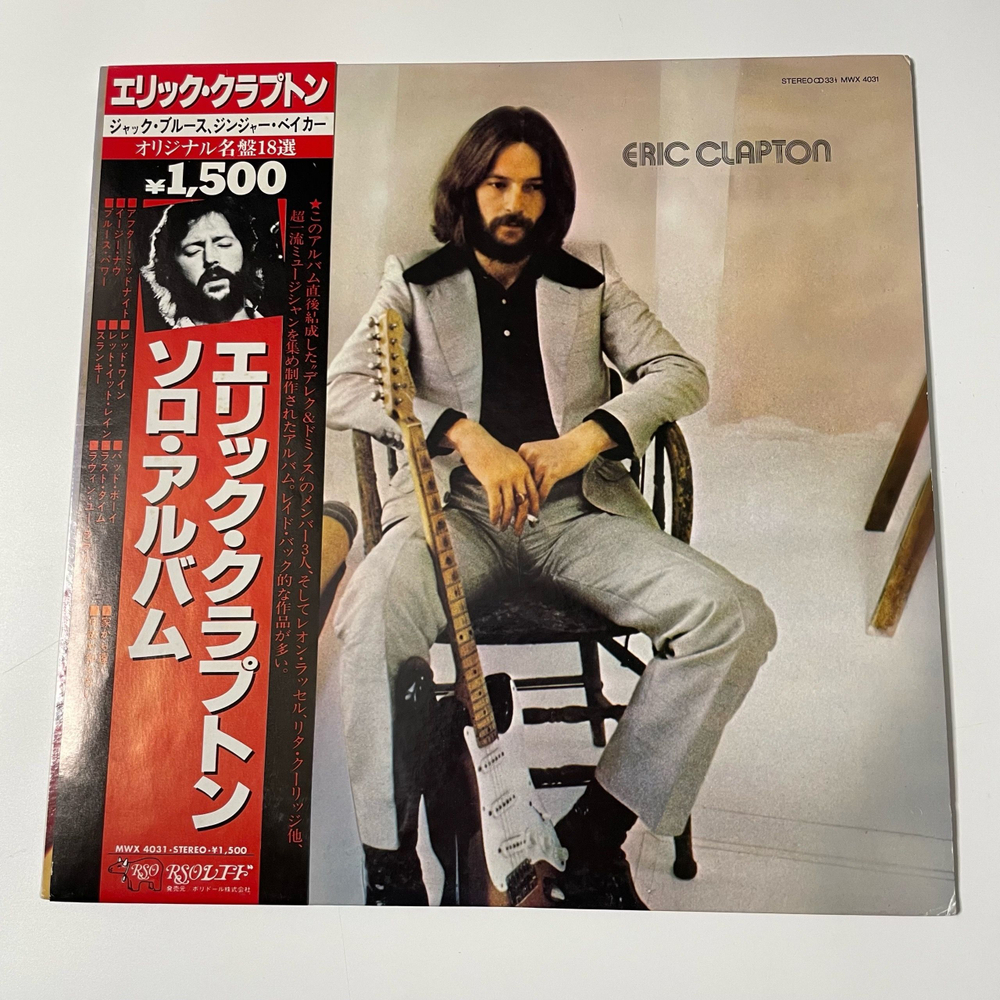 Винтажная виниловая пластинка LP Eric Clapton (Япония 1980) (Оби)