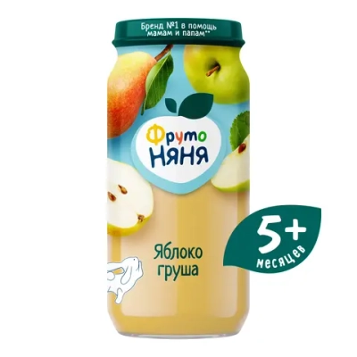 Фрутоняня пюре груша-яблоко 250г с 5 месяцев