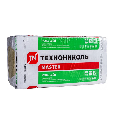Утеплитель Технониколь РОКЛАЙТ 1200х600х100мм 0,432 м3 базальтовый утеплитель по низкой цене