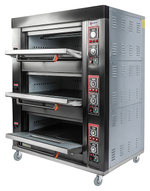 Печь хлебопекарная Miratek BK-39E + каменный под (3 яруса) + пароувлажнение
