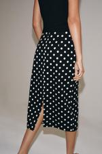 ЮБКА МИДИ В ГОРОШЕК — ZW COLLECTION — ZARA