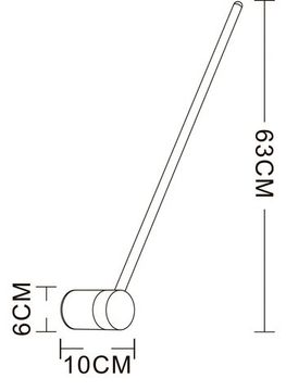Настенный светодиодный светильник A2027AP-1PB медь Polis Arte lamp