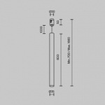 Подвесной светильник Maytoni Focus Led TR156-1-5W4K-BS