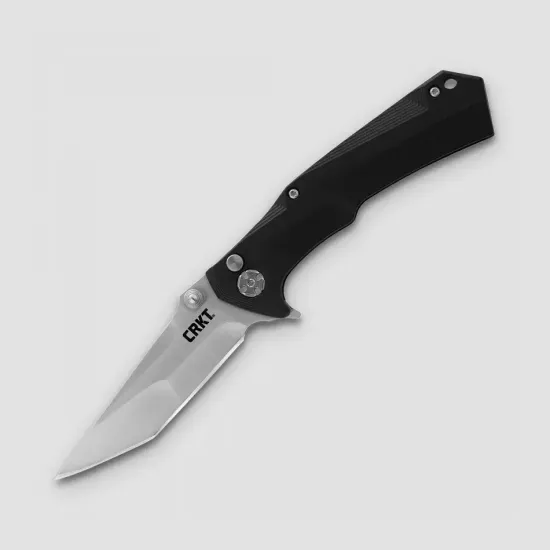 Нож-танто"Tighe Tac Clip Point"скл.,ст.8Cr13Mov,кл.Satin,рук.черн.пластик,клипса