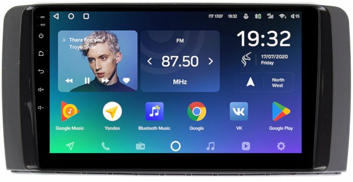 Магнитола для Mercedes-Benz R (W251) 2005-2015 - Teyes CC2 PLUS монитор 9" QLED, Android 10, Быстрая, SIM-слот