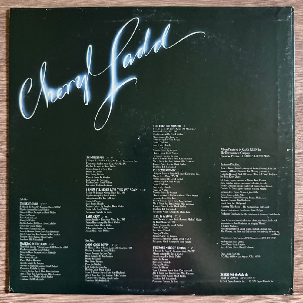 Виниловая пластинка Cheryl Ladd ‎– Cheryl Ladd LP